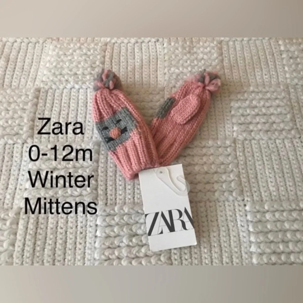 NWT Zara Baby Girl's 0-12 Month Mittens